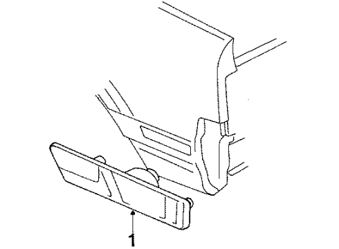 1986 Buick Somerset Rear Lamps - Side Marker Lamps Diagram