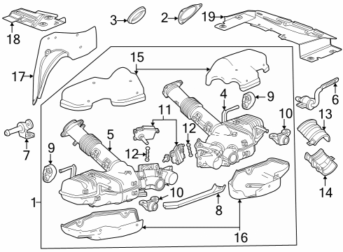 2024 Chevy Corvette BOLT,EXH CONT VLV ACTR Diagram for 11603194