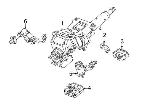 2019 Cadillac CTS Steering Column & Wheel, Steering Gear & Linkage Diagram 2 - Thumbnail