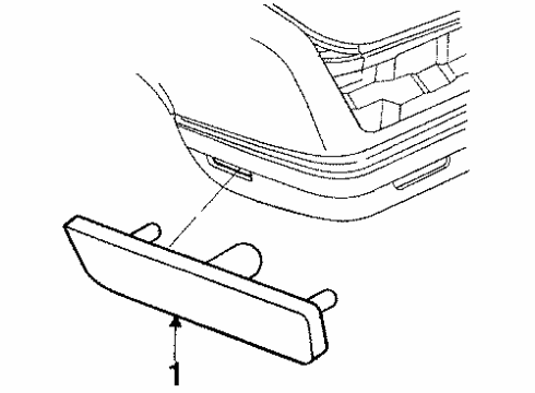 1987 Buick Riviera Rear Lamps - Side Marker Lamps Diagram