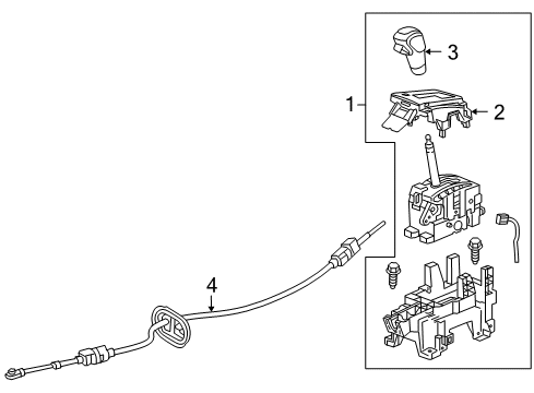 2016 Chevy Cruze Limited Gear Shift Control - AT Diagram