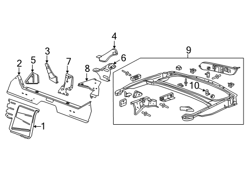 2014 Chevy Corvette Rear Body Diagram 1 - Thumbnail