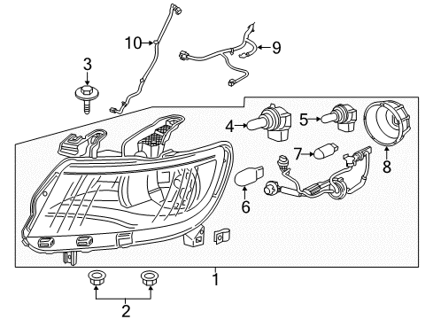 2018 Chevy Colorado Bulbs Diagram 4 - Thumbnail