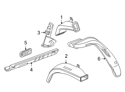 2008 GMC Acadia Ducts Diagram 2 - Thumbnail