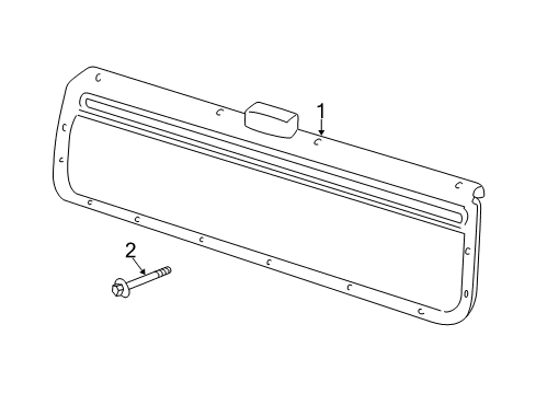 2003 Oldsmobile Bravada Interior Trim - Lift Gate Diagram 1 - Thumbnail