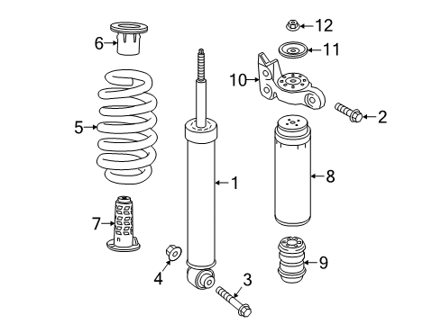 2022 Chevy Traverse Shocks & Components - Rear Diagram 1 - Thumbnail