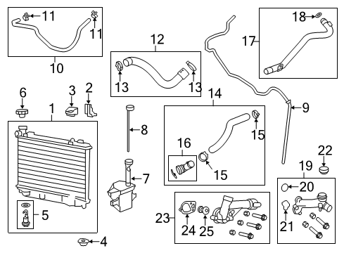 2014 Chevy Caprice Hose Assembly, Radiator Inlet Diagram for 92421162