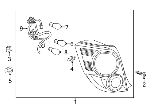 2016 Chevy Sonic Bulbs Diagram 6 - Thumbnail