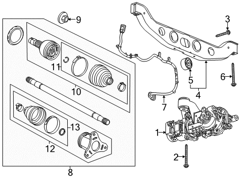 2014 Buick Encore Harness Assembly, Chas Rr Wrg Diagram for 94785079