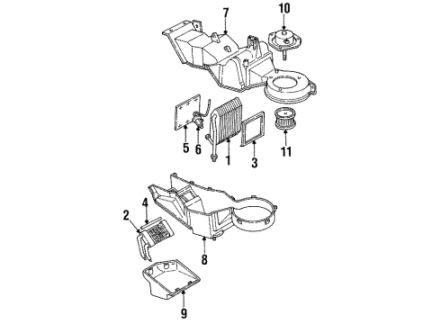 1994 GMC K2500 Suburban Auxiliary Heater & A/C Diagram 2 - Thumbnail