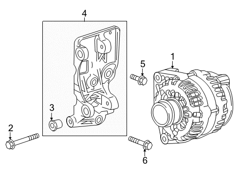 2018 GMC Canyon Alternator Diagram 3 - Thumbnail