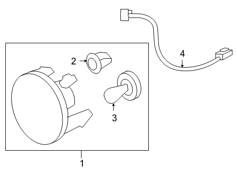 2010 GMC Yukon Front Lamps - Fog Lamps Diagram 1 - Thumbnail