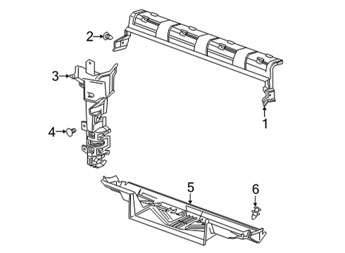 2022 GMC Sierra 3500 HD Splash Shields Diagram 2 - Thumbnail