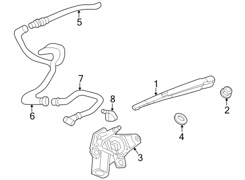 2024 Chevy Trax MOTOR ASM-R/WDO WPR Diagram for 42768974