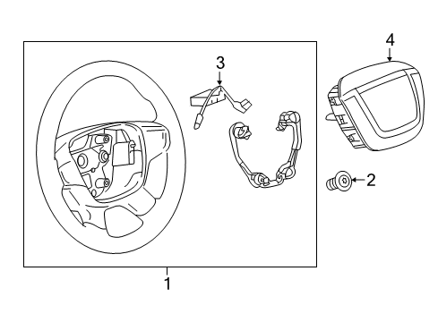 2019 GMC Canyon Steering Column & Wheel, Steering Gear & Linkage Diagram 6 - Thumbnail