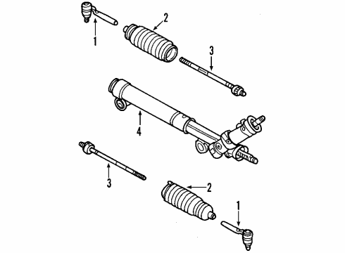 2005 Chevy SSR P/S Pump & Hoses, Steering Gear & Linkage Diagram 1 - Thumbnail