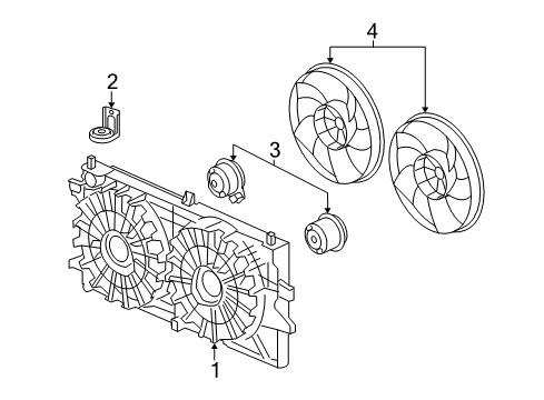 2006 Buick LaCrosse Cooling System, Radiator, Water Pump, Cooling Fan Diagram 3 - Thumbnail