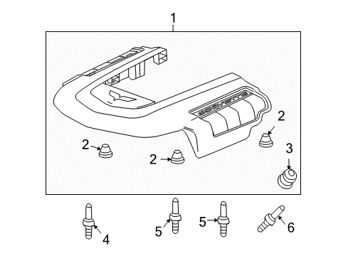 2009 Chevy Corvette Engine Appearance Cover Diagram 2 - Thumbnail