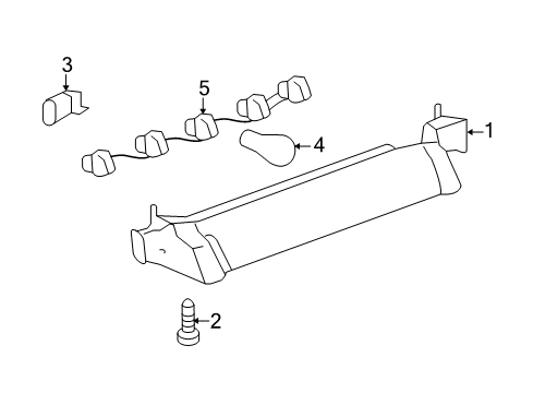 2010 Chevy HHR Bolt/Screw, Instrument Panel Wiring Harness Connect Bracket Diagram for 11513893