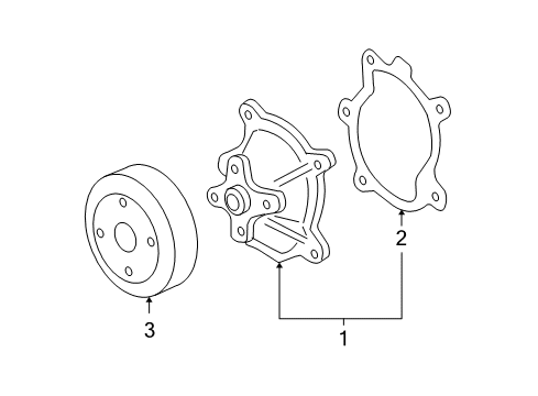 2010 Chevy Malibu Cooling System, Radiator, Water Pump, Cooling Fan Diagram 3 - Thumbnail