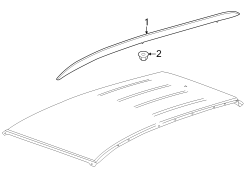 2024 Buick Encore GX Luggage Carrier Diagram