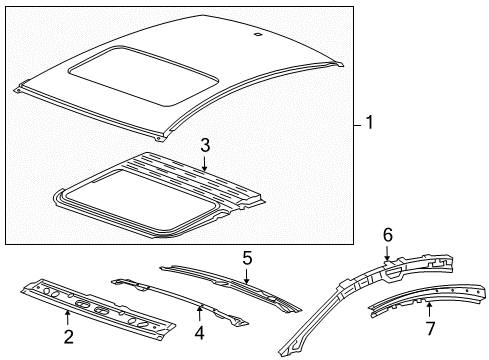 2016 Chevy Cruze Roof & Components Diagram 3 - Thumbnail