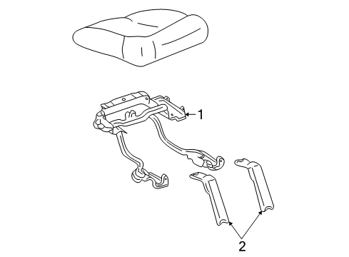 2005 Cadillac Escalade ESV Tracks & Components Diagram 1 - Thumbnail