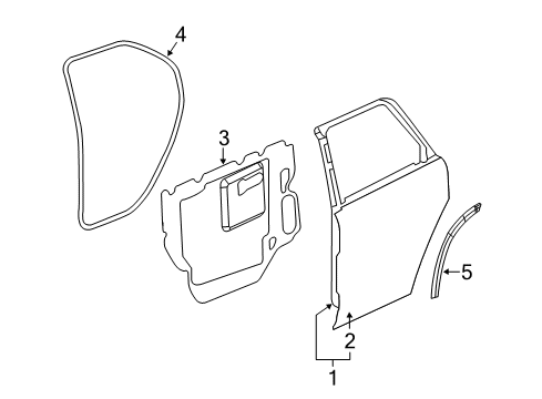 2006 Chevy Equinox Rear Door Diagram