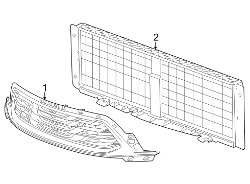 2024 Buick Encore GX GRILLE ASM-FRT Diagram for 42828788