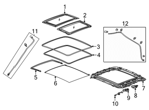 2021 Chevy Trailblazer Sunroof Diagram 2 - Thumbnail