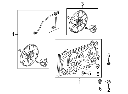 2011 Chevy Camaro Cooling System, Radiator, Water Pump, Cooling Fan Diagram 4 - Thumbnail