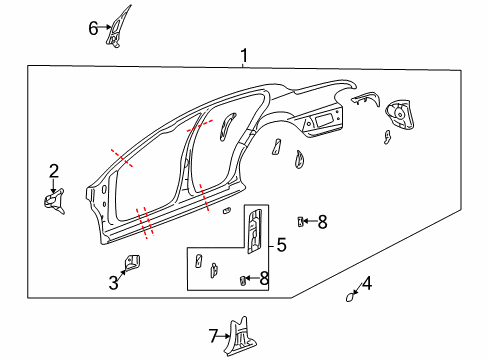 2001 Buick LeSabre Uniside Diagram 2 - Thumbnail