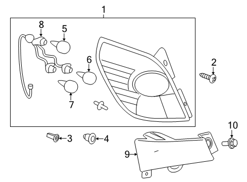 2015 Chevy Captiva Sport LAMP,RR STOP Diagram for 23120003