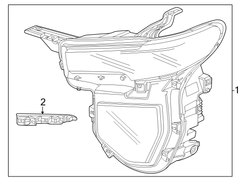 2023 GMC Canyon HARNESS ASM-FWD LP WRG Diagram for 86523466