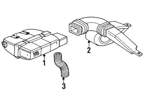 1992 Chevy Caprice Air Intake Diagram 2 - Thumbnail