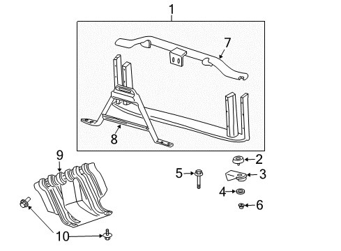 2014 GMC Yukon Radiator Support Diagram