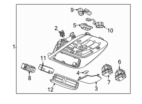 2021 Chevy Trailblazer Sunroof Diagram 1 - Thumbnail