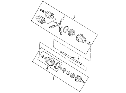 2001 Cadillac Seville Front Axle Shafts & Joints, Drive Axles Diagram