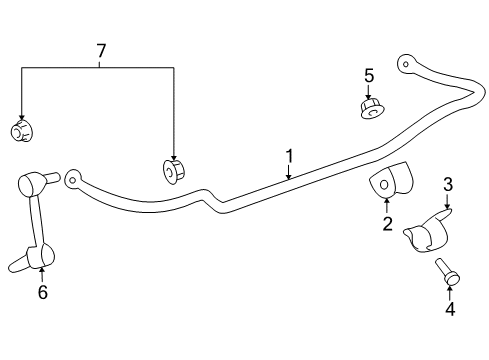 2008 Pontiac G8 Rear Suspension, Control Arm Diagram 3 - Thumbnail