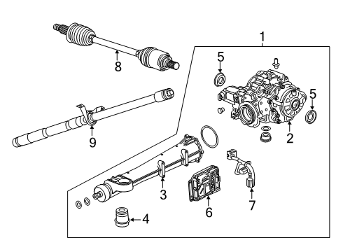 2018 Buick Envision Carrier Assembly, Diff Diagram for 84751373