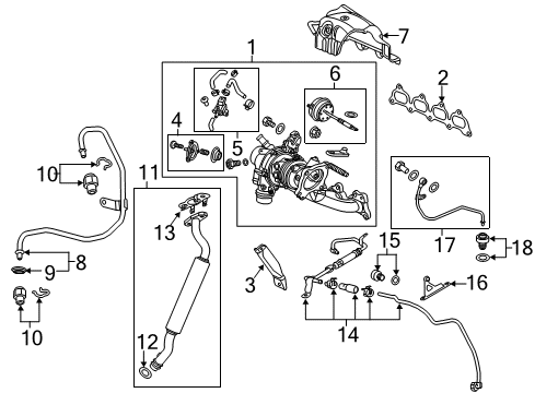 2019 Buick Cascada Actuator Kit, Turbo Wastegate Diagram for 55490967