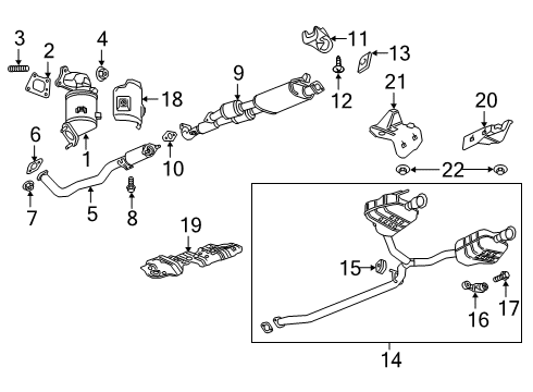 2019 Chevy Traverse Exhaust Components Diagram 3 - Thumbnail