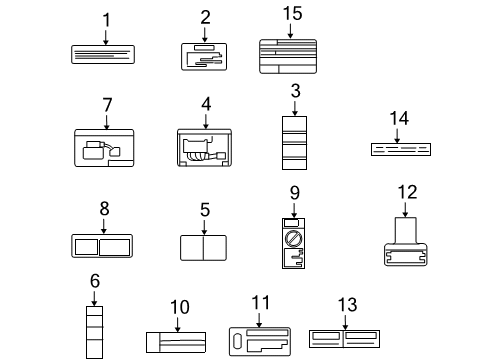 2009 Pontiac Vibe Information Labels Diagram