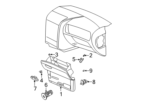 2004 Oldsmobile Bravada Glove Box Diagram