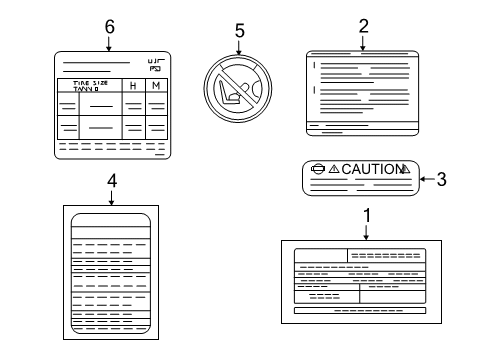 2017 Chevy City Express Information Labels Diagram