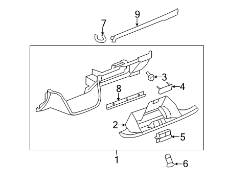 2012 Chevy Silverado 2500 HD Glove Box Diagram 2 - Thumbnail