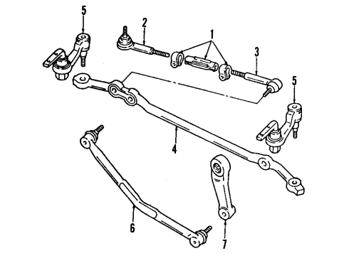 1992 GMC Safari P/S Pump & Hoses, Steering Gear & Linkage Diagram 2 - Thumbnail