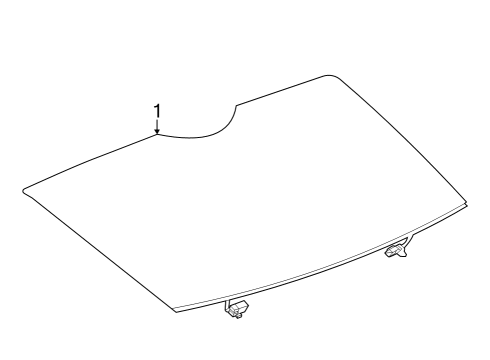 2024 Cadillac LYRIQ Glass - Lift Gate Diagram