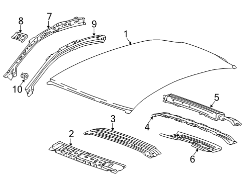 2017 Chevy Cruze Roof & Components Diagram 2 - Thumbnail