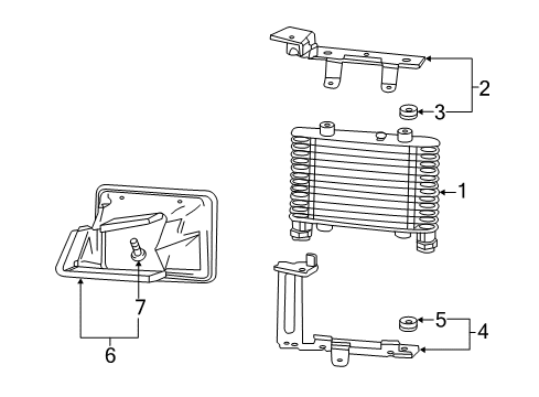 2018 Cadillac CTS Radiator & Components Diagram 2 - Thumbnail